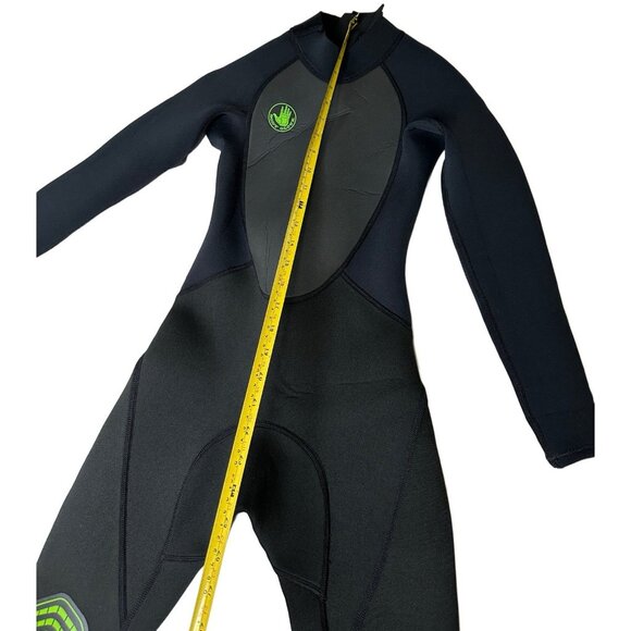 Body Glove JUNIOR PRO 3 BACK ZIP FULLSUIT 3/2MM Full Wetsuit - BLACK Size 8 - Picture 7 of 9